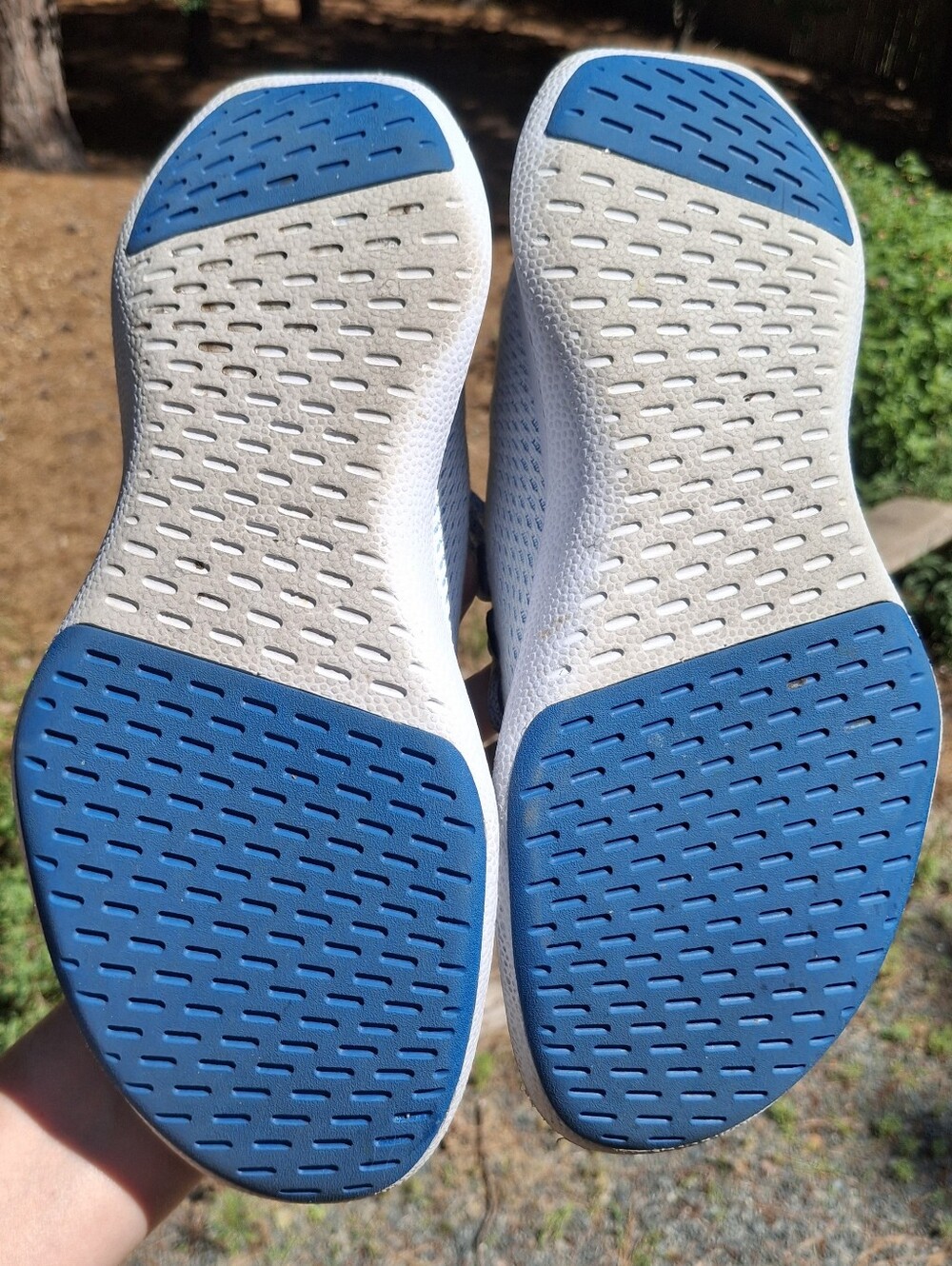 Allbirds Women's Tree Dasher TD Athletic Sneakers Blue Grey Knit Size 10 - Picture 8 of 9